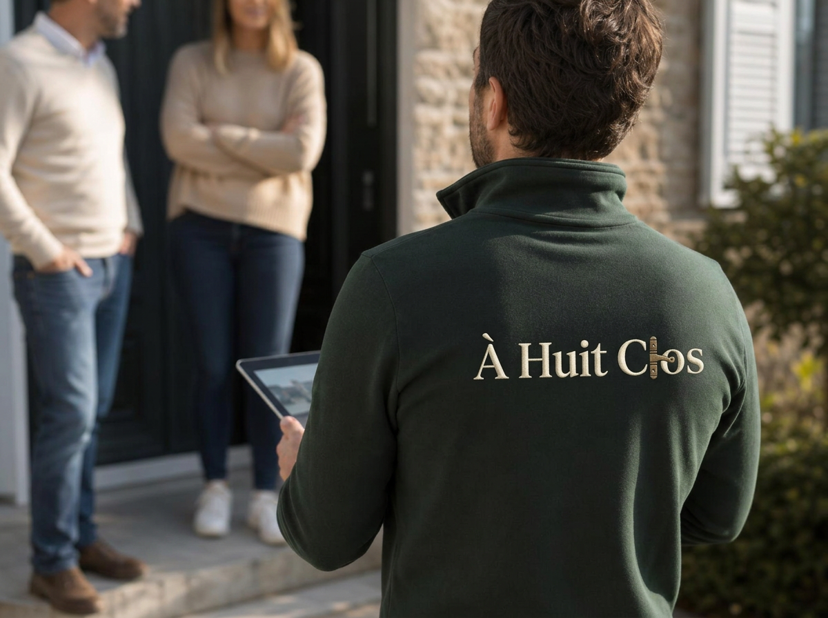 Conseiller Habitat À Huit Clos en rendez-vous chez un propriétaire